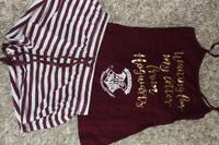 Harry Potter-Set 2tlg.Shirt&Shorts,dunkelrot/weiß/gold,Gr.XS Niedersachsen - Vechelde Vorschau