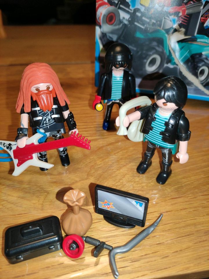 Playmobil Räuber / Bande mit Quad, Amphibienfahrzeug und Beute in Husum