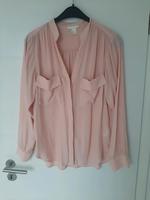 H&M Bluse rosa Gr 38 zartes Rose Stehkragen Saarland - Schmelz Vorschau