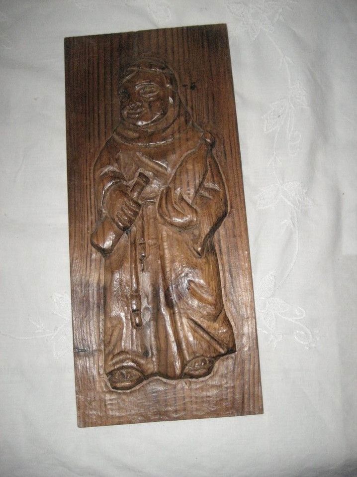Bacchus geschnitztes Bild zum Aufhängen Weinmotiv Handarbeit in Birkenheide