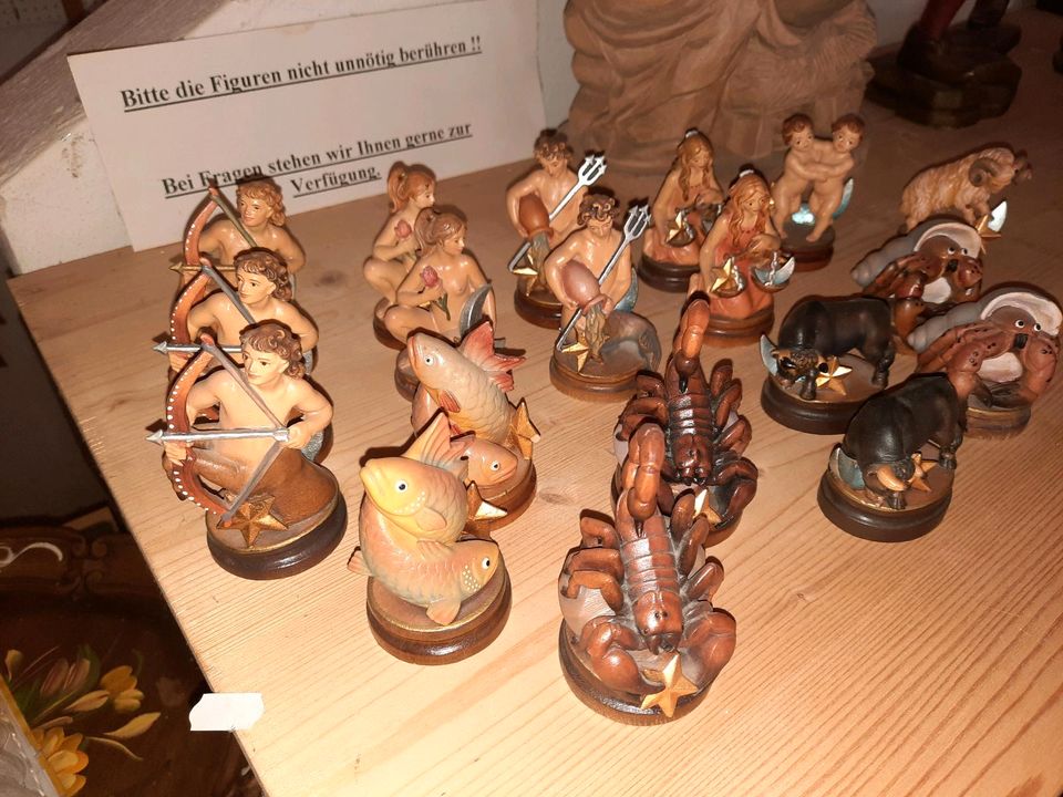 Sternzeichen Figuren Holz Tierkreiszeichen in Gachenbach