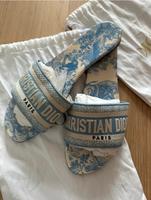 Dior Dway Slides Baumwolle in hellblau cremé Baden-Württemberg - Winnenden Vorschau