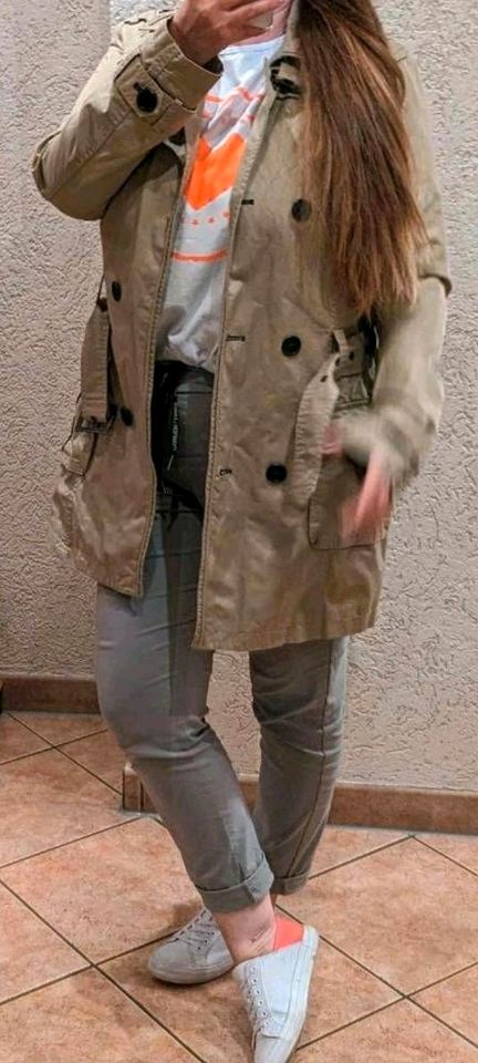 Tom Tailor Trenchcoat Mantel  Beige L tailiert sportlicher Look in Michelau i. OFr.