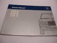 Mercedes W123 200D 240D 300D 1983 Betriebsanleitung owners manual Bayern - Weidenberg Vorschau