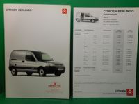 Citroen Berlingo 2004 Prospekt mit Preisliste Broschüre Katalog Schleswig-Holstein - Klein Rönnau Vorschau