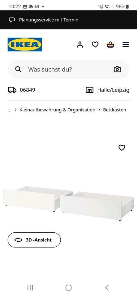 Metallbett von IKEA in Dessau-Roßlau