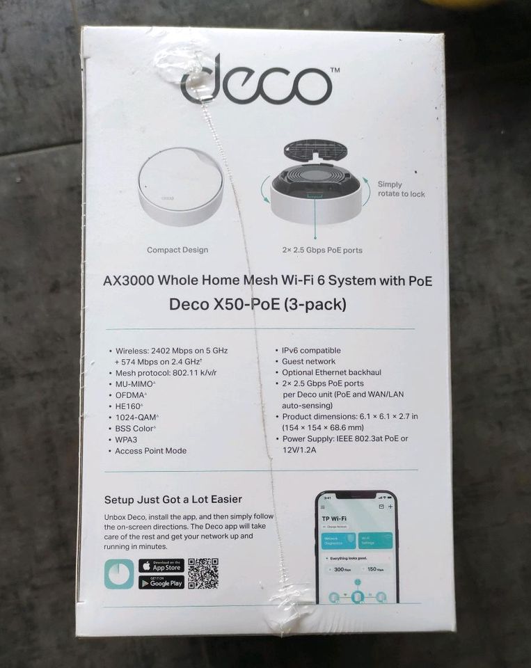 TP-Link Deco X50 Mesh Wi-Fi 6 PoE 3er-Pack in Berlin