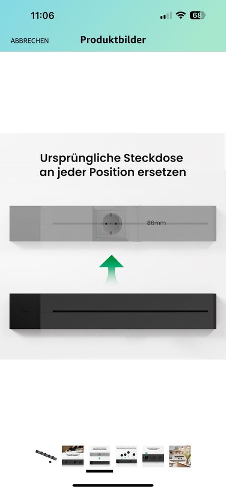 Stromschienensteckdose Mehrfachsteckdosen 32A 750mm flexibel in Dessau-Roßlau