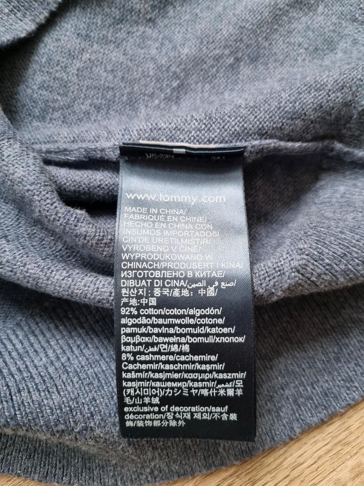 Tommy Hilfiger Cashmere Baumwoll Pullover blau Größe S in Osnabrück