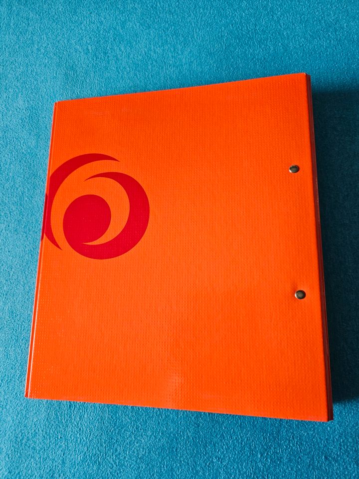 1 DIN A4 Ordner von Herlitz Farbe Orange Rücken ca. 4cm gebraucht in Chemnitz