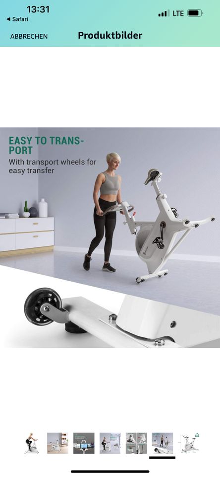 Ergometer Heimtrainer Capital Sports Aeris Weiß in Bad Laasphe