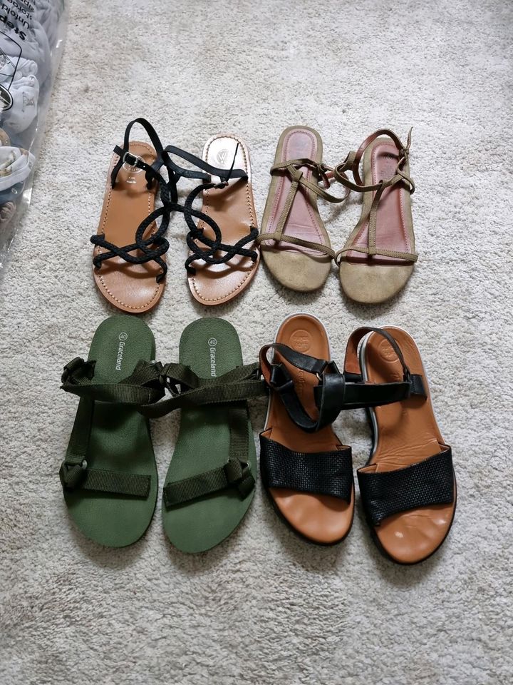 Sandalen 4 Paar u.a. Paul Green u. White Sun 40, 41 in Koblenz