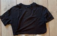Shirt / T-Shirt in Größe 164 / XS uni schwarz, kurz - bauchfrei Sachsen - Grimma Vorschau