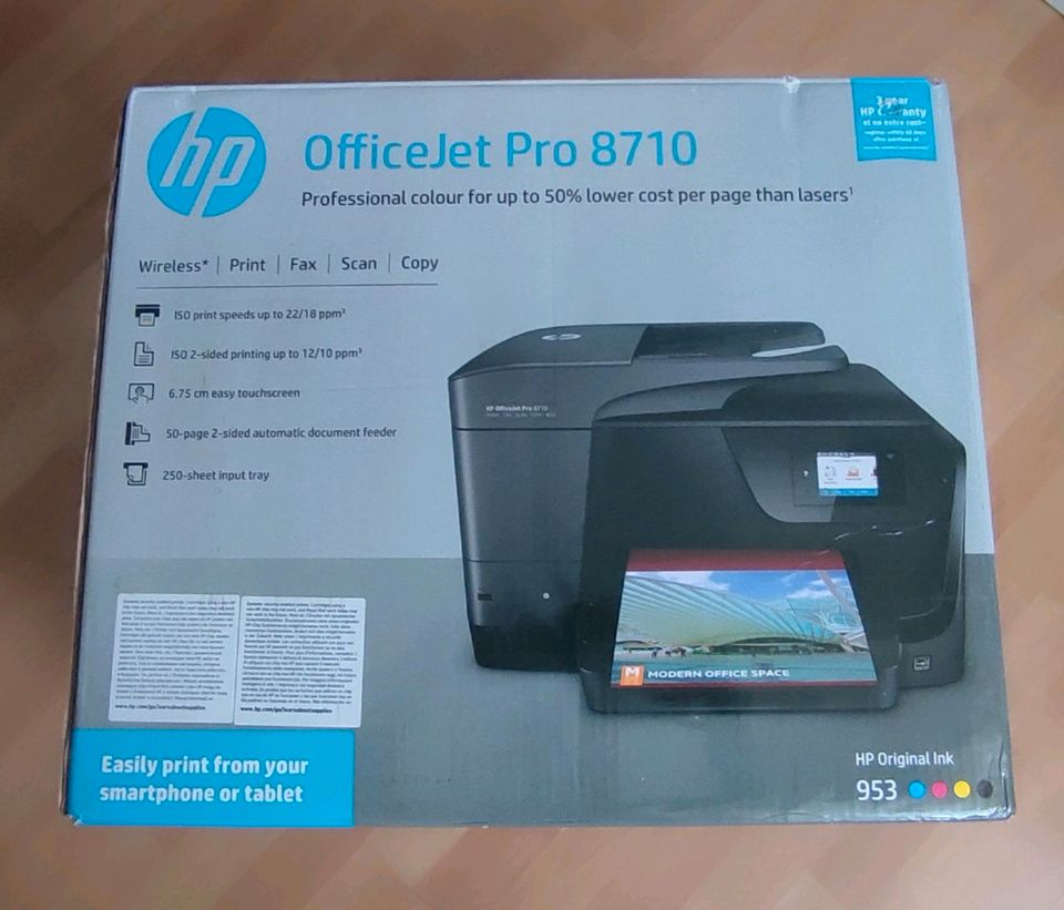 Drucker HP Officejet Pro 8710 e-All-in-One Drucker mit neuen Patr in Bremen