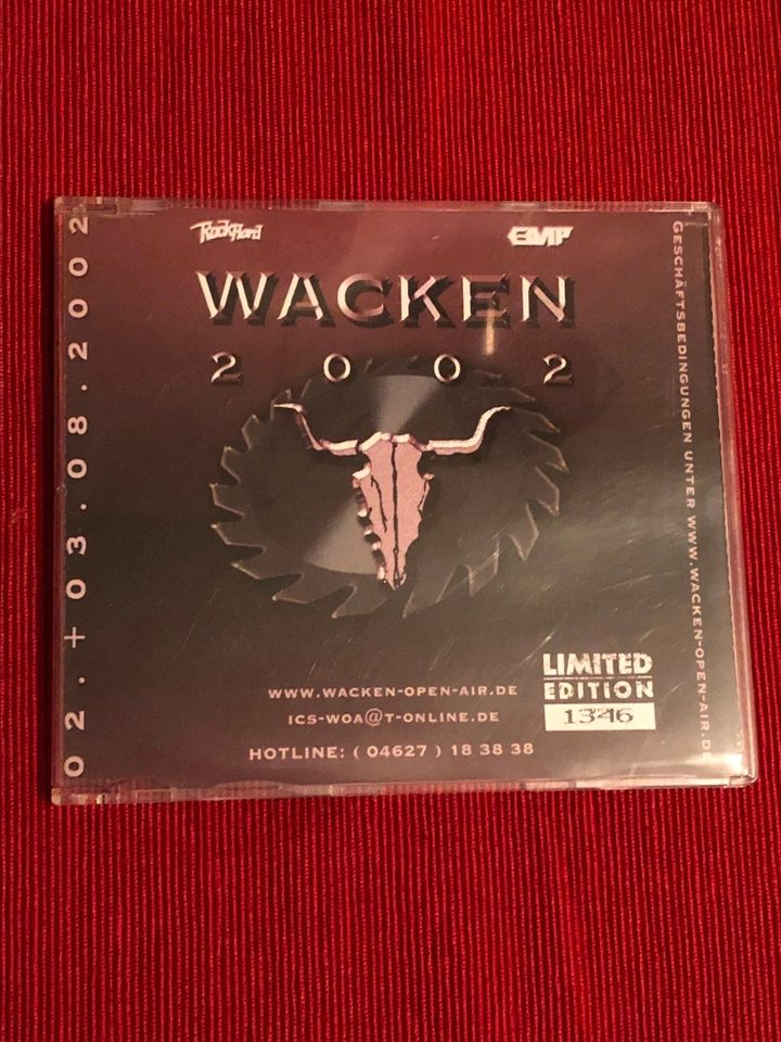 Wacken 2002 Ticket-CD, Limited Edition Nr. 1346 in Osterholz-Scharmbeck