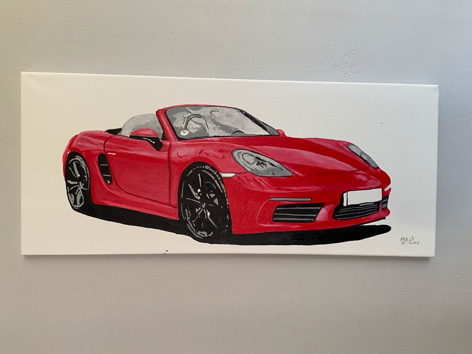 Porsche 718 Geschenk Idee Deko Kunst Auto Pkw Art Kunst neu in Lippstadt