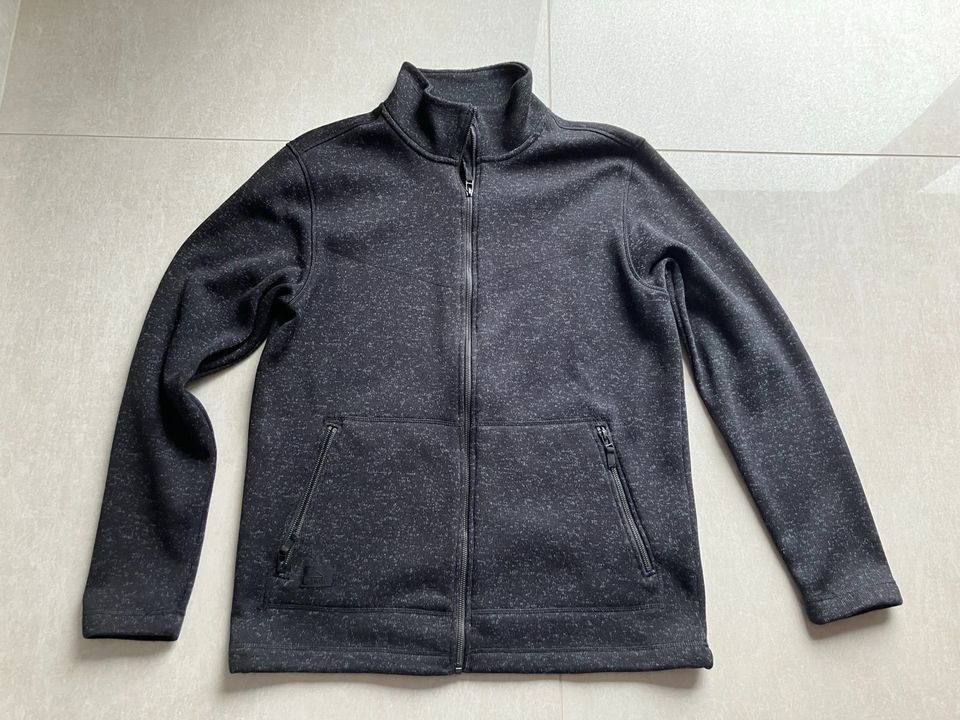 McKINLEY Herren Strickfleece Jacke schwarz meliert Größe XXL wie in Velen