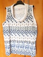 Sheego Top, weiß-blau-beige, Gr.46 Bayern - Weiherhammer Vorschau