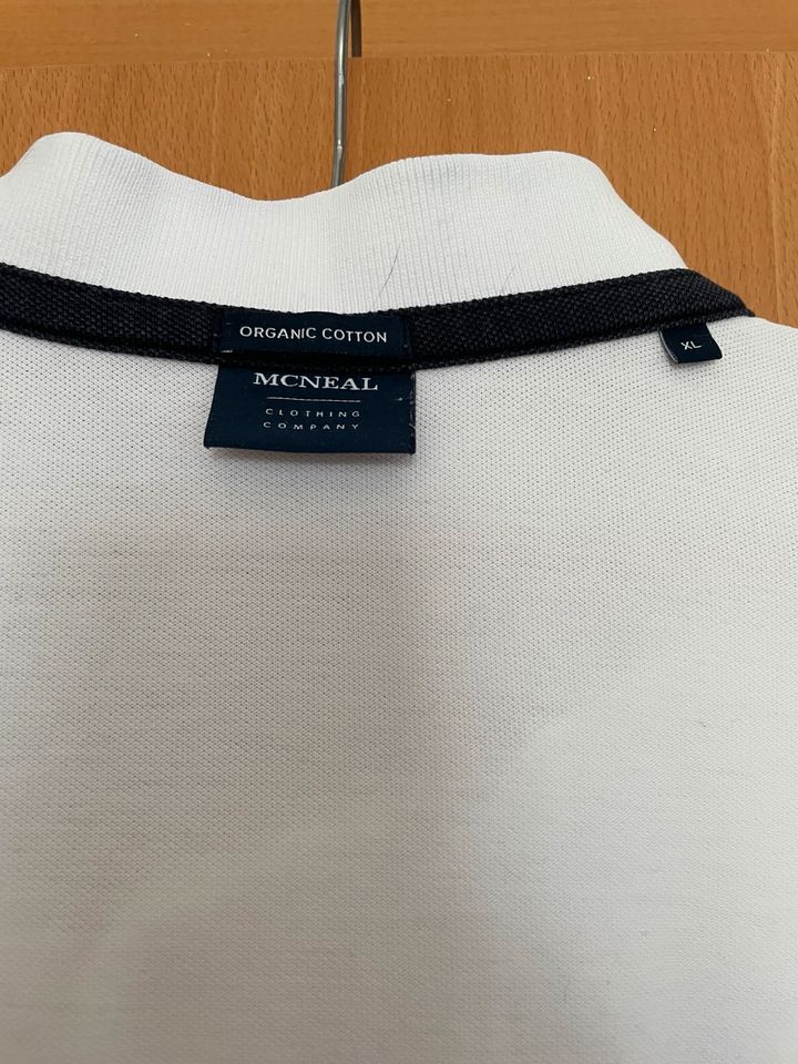 Mcneal Herren Poloshirt Oberbekleidung Shirt weiß XL wie neu in Fellbach