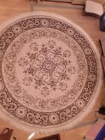 Teppich rund Schurwolle braun-beige 205 cm orientalisch Fransen Bayern - Viereth-Trunstadt Vorschau