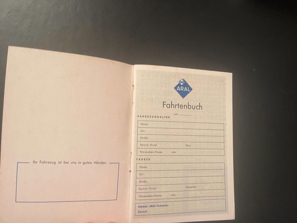 ARAL Fahrtenbuch 1960er / Anfang 1970e rJahre ungebraucht in Schwerin