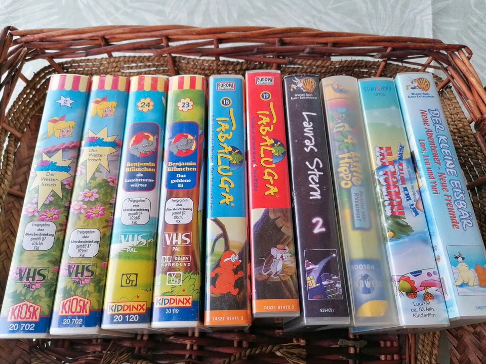 10 VHS Kassetten Kinderfilme in Ottendorf-Okrilla