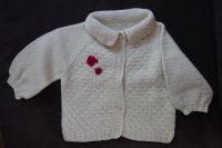 süße Strickjacke Baby Jäckchen in Gr. 50 beige / creme mit Kragen Rheinland-Pfalz - Altenkirchen Vorschau