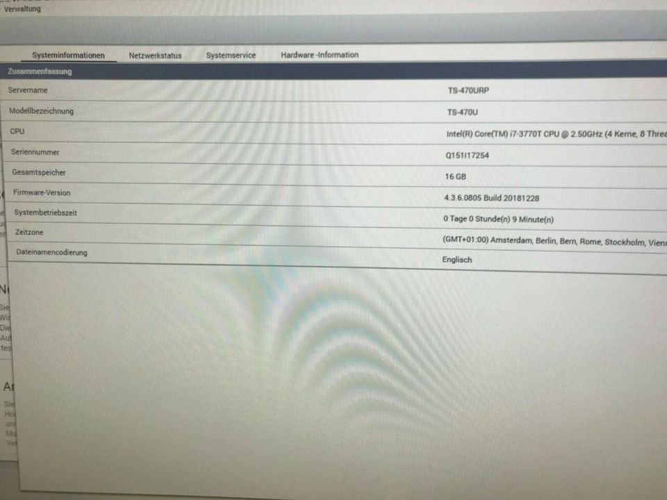 Qnap TS-470U -RP 16Gb Ram I7 3770T Ultra TS 470 Hochleistungs NAS in Lich