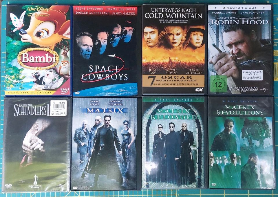 57 Filme, 1 Serie DVDs 0,50€/Stk in Albig