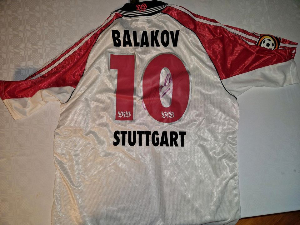 VfB Stuttgart Balakov Trikot Signiert. in Moorenweis