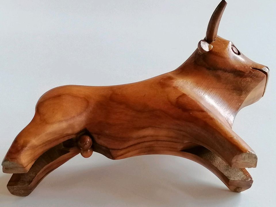 Teak Holz 60er Design Stier Cocktail Piekser Gabeln Büffel in Darmstadt