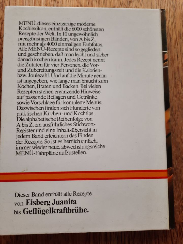 MENÜ,  Das große moderne Kochlexikon, Band 3: von Eis - Gef in Neuburg a.d. Donau