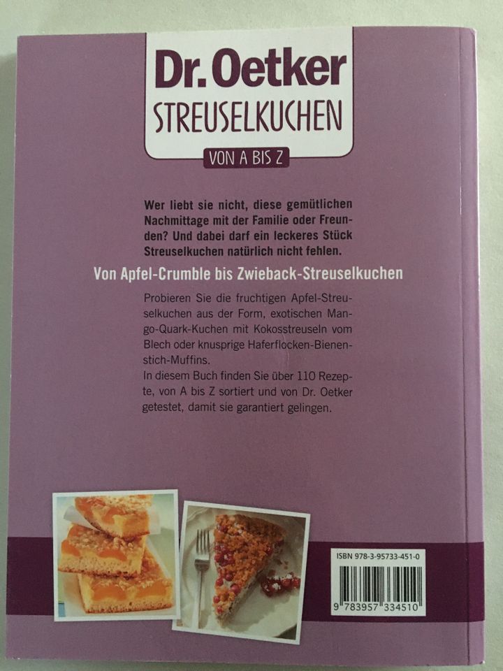 3 x Backbuch: Streuselkuchen, Schoko-Träume, Cupcakes & Muffins in Seeheim-Jugenheim