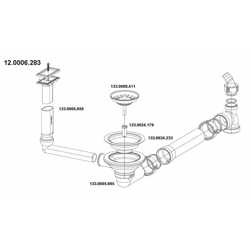 2St.Franke Stopfenventil 3  1/2“ für Spüle 1 und 1 1/4 Becken,neu in Grafling