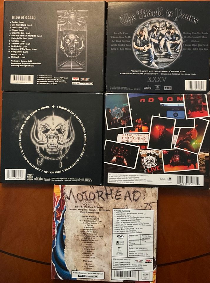 Motörhead - 11 CD's & 1 DVD - Konvolut  - BonusTracks/Limited in Wacken