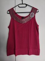 Schönes H&M Top beerenrot/pink mit Steinchen verziert Thüringen - Sünna Vorschau