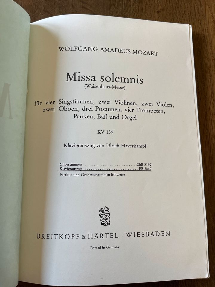 W.A.Mozart - Missa solemnis KV139 in Langenneufnach