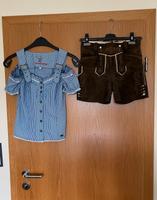 Damen Trachtenlederhose Gr. 32 und passende Bluse in Größe 34 Bayern - Hirschau Vorschau