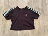 Adidas Crop T-Shirt Top Gr. S schwarz neu türkis Streifen Baden-Württemberg - Appenweier Vorschau