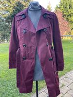 Damen Trenchcoat, Weinrot, Größe 40 Hessen - Heidenrod Vorschau