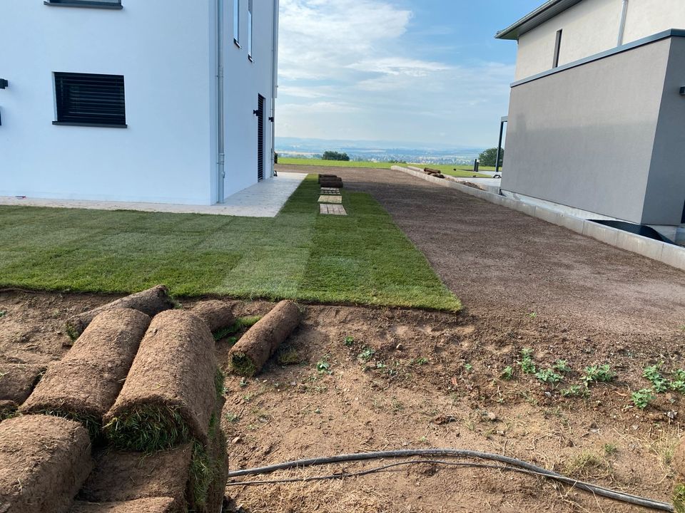 Baggerarbeit, Erdarbeiten, Gartenarbeit, Rollrasen , Tiefbau in Fritzlar