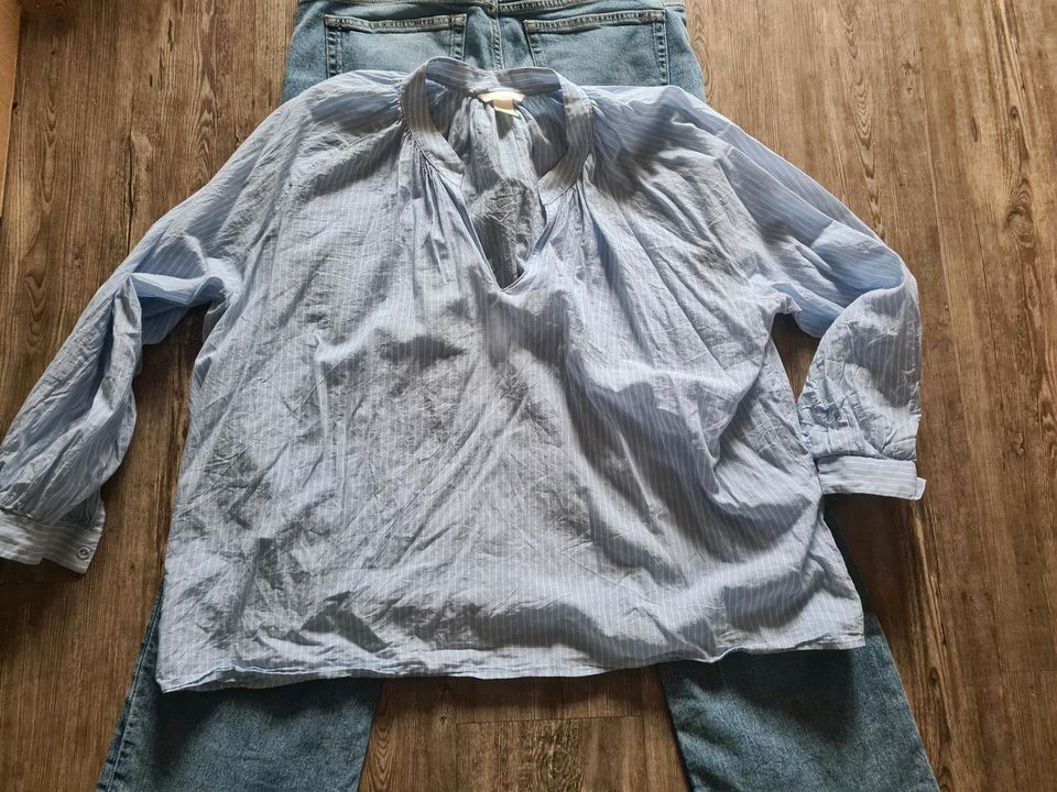 Jeans bootcut 42 Bluse h&m Carojacke 42 CK in Braunfels