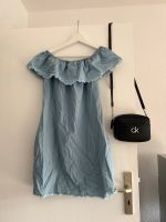 Baumwolle Kleid mit Fransen Jeans Look Zara Rückenfrei XS Berlin - Tempelhof Vorschau