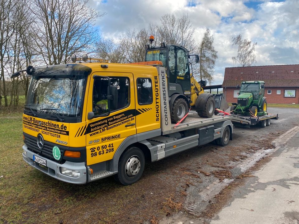 Transporte Abschleppdienst Auto + Baumaschinentransporte in Springe