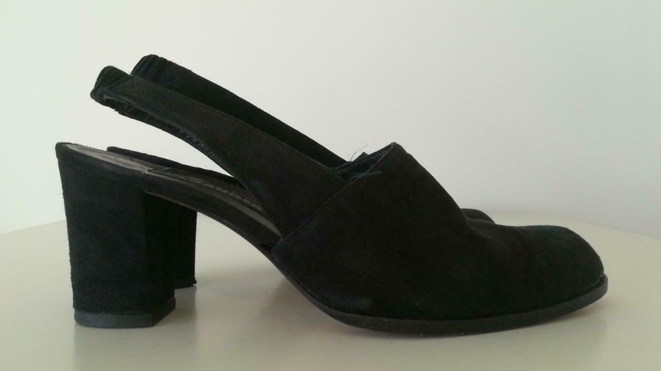 Jil Sander Slingpumps Pumps Velours schwarz 39,5 in Soest