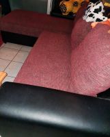 Eckcouch Couchgarnitur Couch Sofa ausziehbar schwarz rot Rheinland-Pfalz - Worms Vorschau