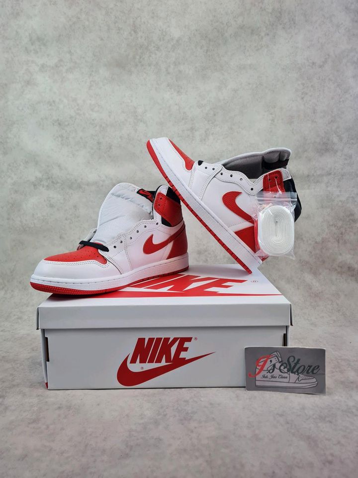 **NEU**|Nike Air Jordan 1 High OG|White/Univ. Red|Gr.42,5 in Frechen