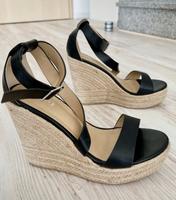 Schwarze & sexy Sommer RAID Keilabsatz Espadrilles Gr. 39 Bayern - Geisenfeld Vorschau
