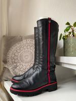 Winterstiefel Echtleder Josef Seibel schwarz rot Niedersachsen - Lüneburg Vorschau