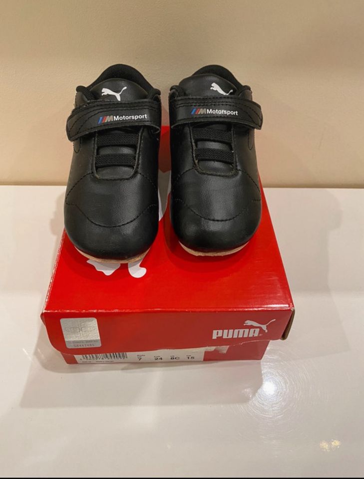 BMW M Sport Schuhe Puma Gr:24 schwarz wie neu in Hochheim am Main